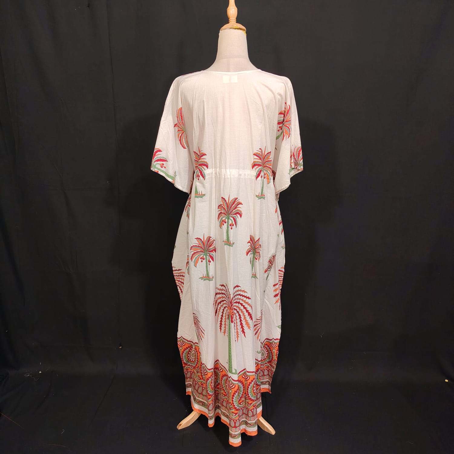 Free size Farasah Printed Cotton Dress 57" Long Jalabiya