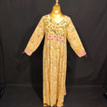 S/M Zayla Printed Cotton Dress 57" Long Jalabiya
